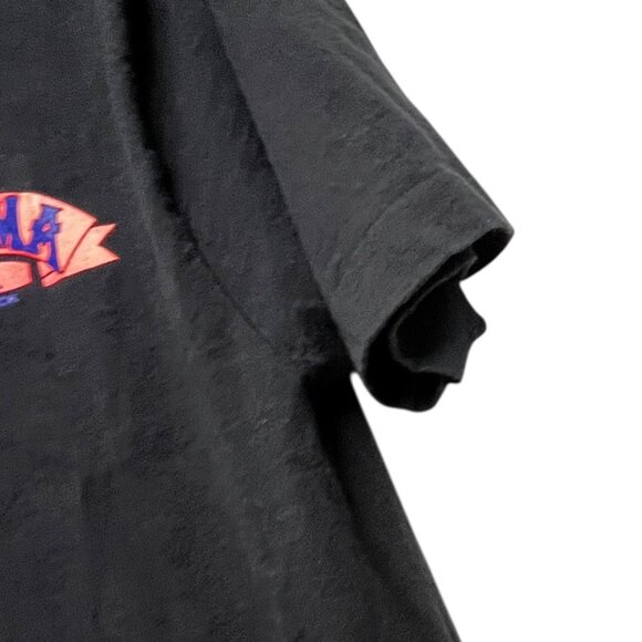 Vintage 90s Panama Jack Florida T-Shirt Single Stitch Size L Black USA - Picture 5 of 8